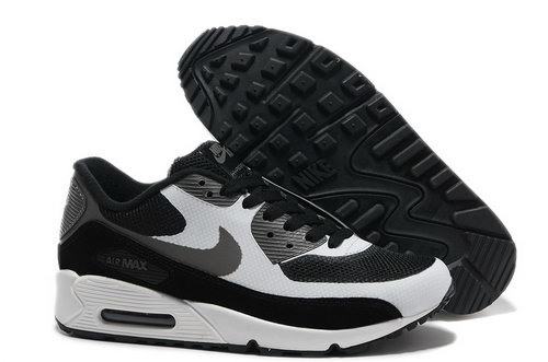 Nike Air Max 90 Hyperfuse Men White Black Running Shoes Best Price